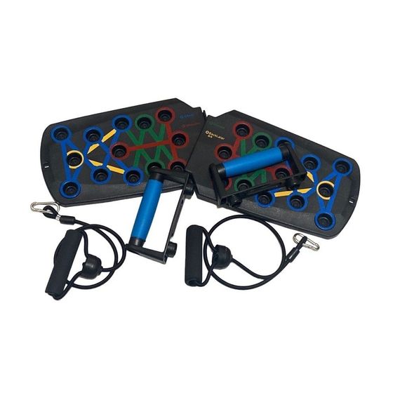 Fitness Push Up Board Hand Grips Ropes Portable Home Gym Fitness Exercise - Picture 2 of 10